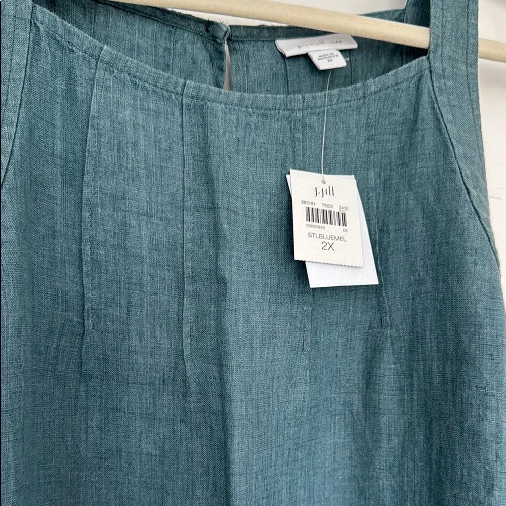 NWT J Jill Pure Jill Linen Sleeveless Maxi Dress - Picture 3 of 5